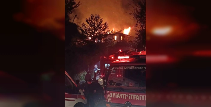 Şile'de alkollü şahıs evini ateşe verdi