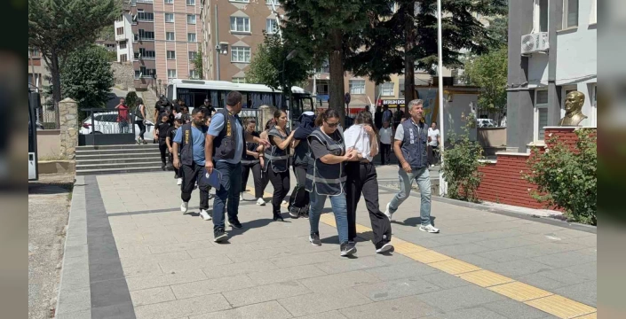 Tokat merkezli operasyon: 19 şüpheli adliyeye sevk edildi