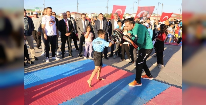 Ağrı'da Avrupa Spor Haftası coşkusu yaşandı