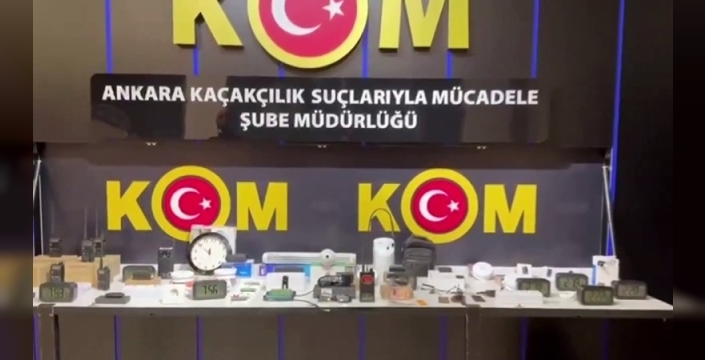 Ankara'da yasa dışı dinleme ve görüntü cihazları operasyonu: 1 şüpheli yakalandı