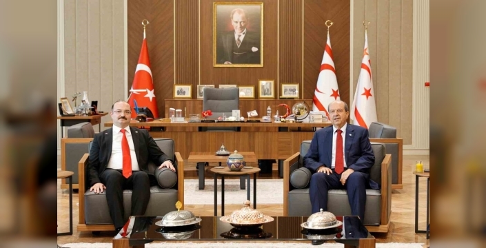 Atatürk Üniversitesi Rektörü Hacımüftüoğlu, KKTC'de temaslarda bulundu