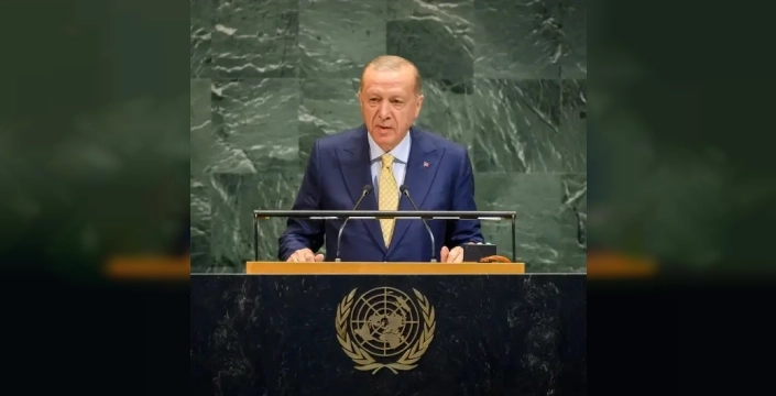 Cumhurbaşkanı Erdoğan, BM Genel Kurulu'nda konuşuyor: Filistin'e destek çağrısı