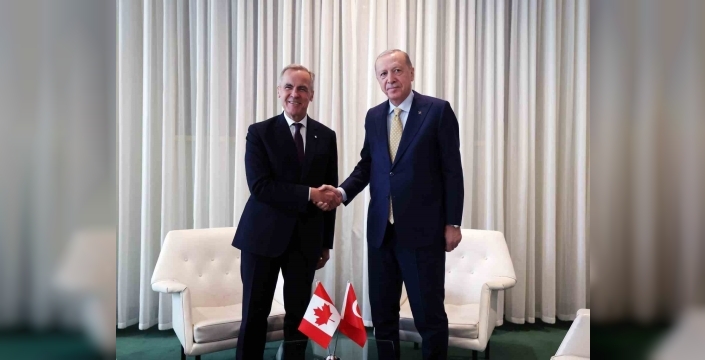 Cumhurbaşkanı Erdoğan, Kanada Başbakanı Mark Carney'i kabul etti