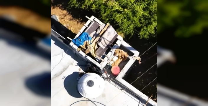 Dicle Elektrik dronları Siverek'te 200 dönümlük mısır tarlasını sulayan kaçak trafoyu tespit etti