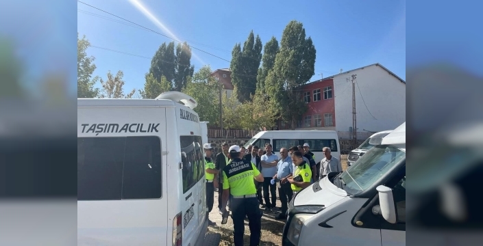 Diyadin'de okul servis denetimleri