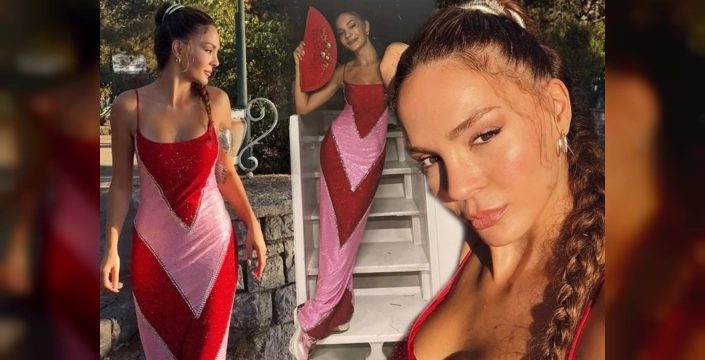 Ebru Şahin düğününde spor ayakkabıyla dikkat çekti