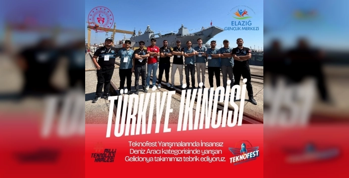 Elazığ takımı TEKNOFEST'te ikinci oldu