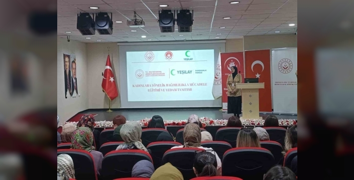 Erzurum'da 'Kadına Yönelik Bağımlılıkla Mücadele Eğitimi' düzenlendi