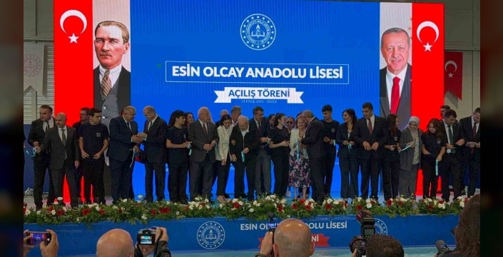 Esin Olcay Anadolu Lisesi açıldı: Bakan Tekin, CHP’li Özcan’a teşekkür etti