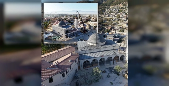 Konya Büyükşehir Belediyesi, Hatay Habib-i Neccar Camii'nin restorasyonunu tamamlama aşamasında
