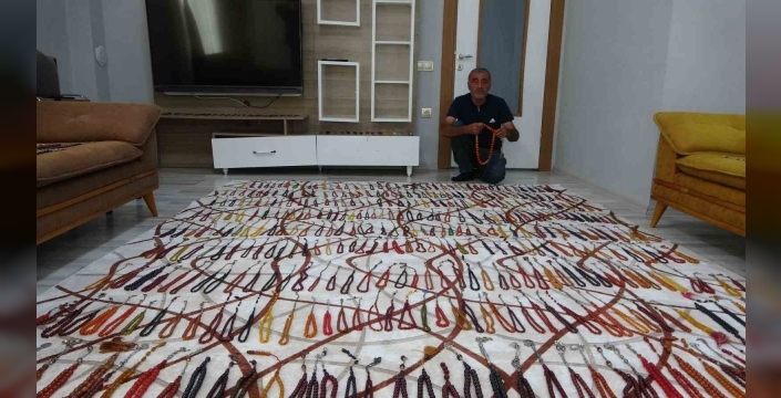 Malatya'da muhtarın 4 milyon TL değerindeki tespih koleksiyonu