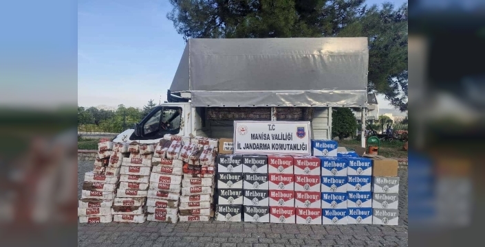Manisa'da 1,5 milyon TL değerinde kaçak tütün ve sigara sarma kağıdı ele geçirildi