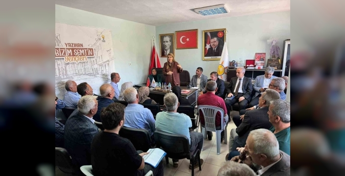 Milletvekili Ölmeztoprak Yazıhan'da esnaf ve vatandaşlarla buluştu