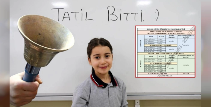 Okullar 8 Eylül'de Açılıyor: 2025-2026 Eğitim Öğretim Yılı Takvimi Belli Oldu