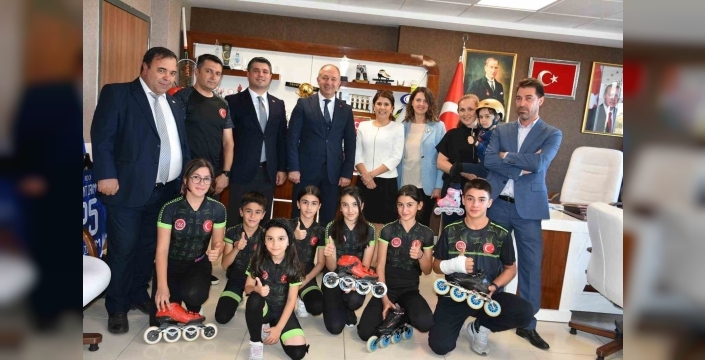 Speed Skating Spor Kulübü'nden Erzurum Gençlik ve Spor İl Müdürü'ne ziyaret