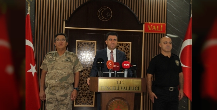 Tunceli Valisi Aygöl: Teröre asla geçit vermeyeceğiz
