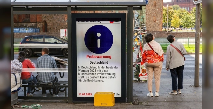 Almanya'da ulusal uyarı günü tatbikatı