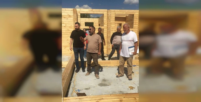 Arpaçay’da Kütük Ev yeniden inşa ediliyor