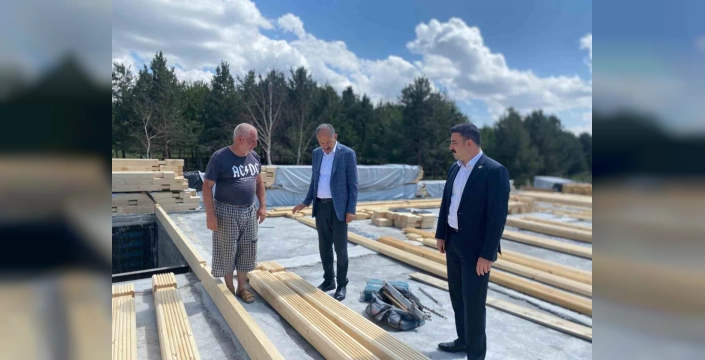 Arpaçay Kütük Evi yeniden inşa ediliyor