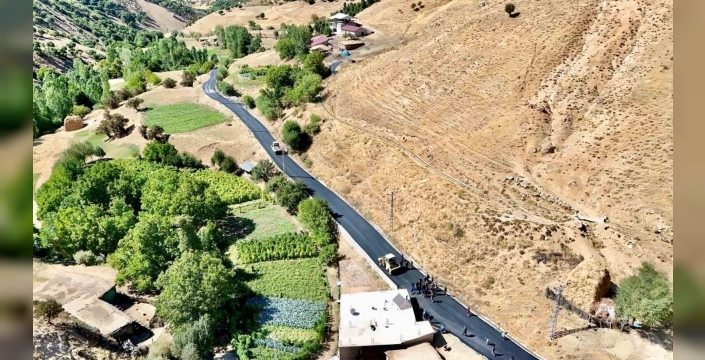 Bitlis'te köy yolları asfaltlanıyor