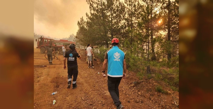 Bursa'da orman yangınında UMKE ekiplerinin özverili çalışması