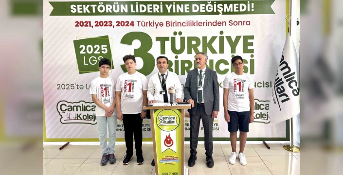 Çamlıca Koleji öğrencileri LGS ve bursluluk sınavlarında Türkiye birincisi oldu