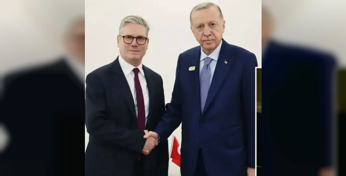 Cumhurbaşkanı Erdoğan, İngiltere Başbakanı Starmer ile görüştü: Filistin'e destek vurgusu