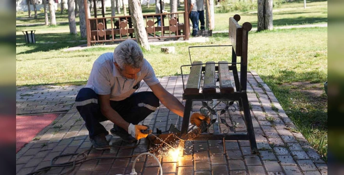 Elazığ Belediyesi, Aksaray Mesire Alanı'nda bakım çalışması gerçekleştirdi