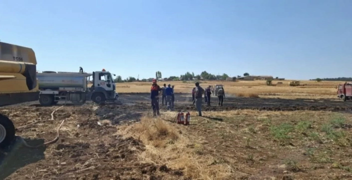 Emet'te büyük yangın: 500 dekar ekili alan kül oldu