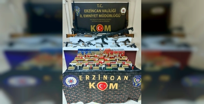 Erzincan'da büyük silah operasyonu: 13 gözaltı
