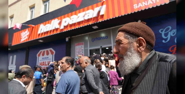 Erzurum'da yeni halk pazarı açıldı