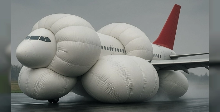 Genç mühendisler uçaklar için hava yastığı geliştirdi