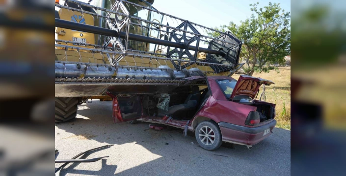 Kastamonu'da korkunç kaza: Biçerdöver altında kalan otomobil sürücüsü hayatını kaybetti