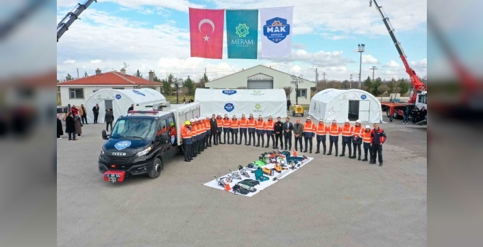 Meram Arama Kurtarma Ekibi, afetlere karşı eğitimlerini sürdürüyor