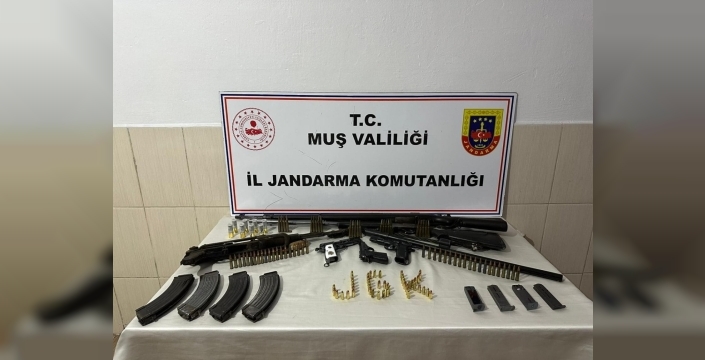 Muş'ta silah operasyonu: Çok sayıda silah ve mühimmat ele geçirildi