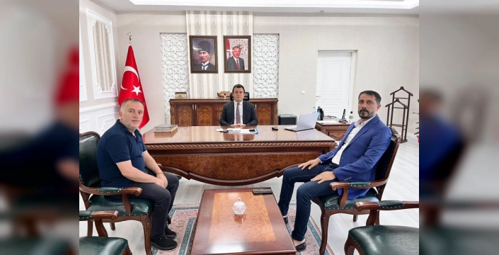 Patnos Kaymakamı Dertlioğlu, Gazeteciler Cemiyeti Başkanı Yavuz'u kabul etti