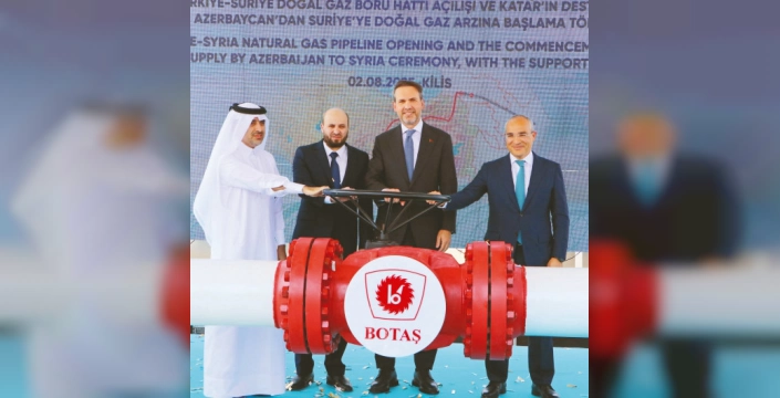 Türkiye'den Suriye'ye ilk gaz akışı başladı