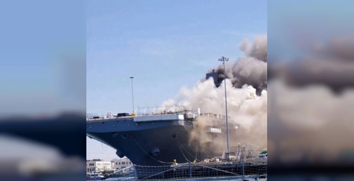 USS New Orleans'ta yangın: Okinawa'da büyük felaket önlendi