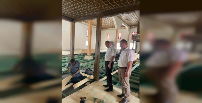 Uzunköprü'deki Muradiye Camii'nde restorasyon çalışmaları devam ediyor