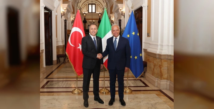 Yerlikaya ve Piantedosi Roma'da görüştü: Güvenlik iş birliği masaya yatırıldı