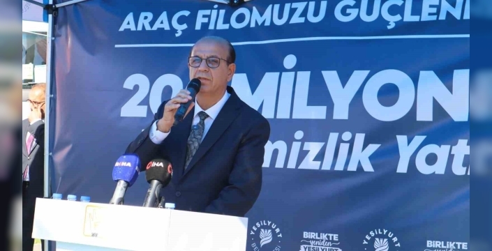 Yeşilyurt Belediyesi'ne 21 yeni temizlik aracı